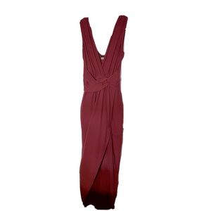 Privy Red Fit To The Waist Dress